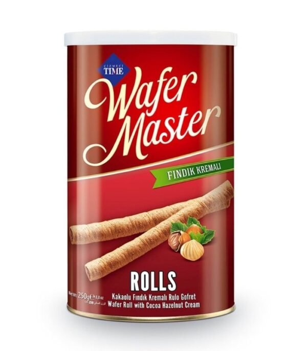Çizmeci Time Wafer Master Fındıklı Wafer Master Teneke 250 G