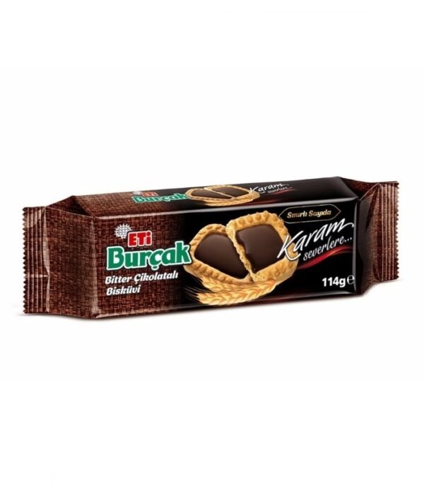 Eti Burçak Bitter Çikolatalı Yulaflı Bisküvi 114 g