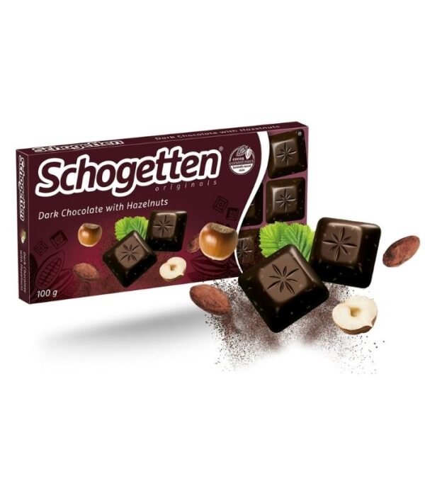 Schogetten Dark Chocolate with Hazelnuts
