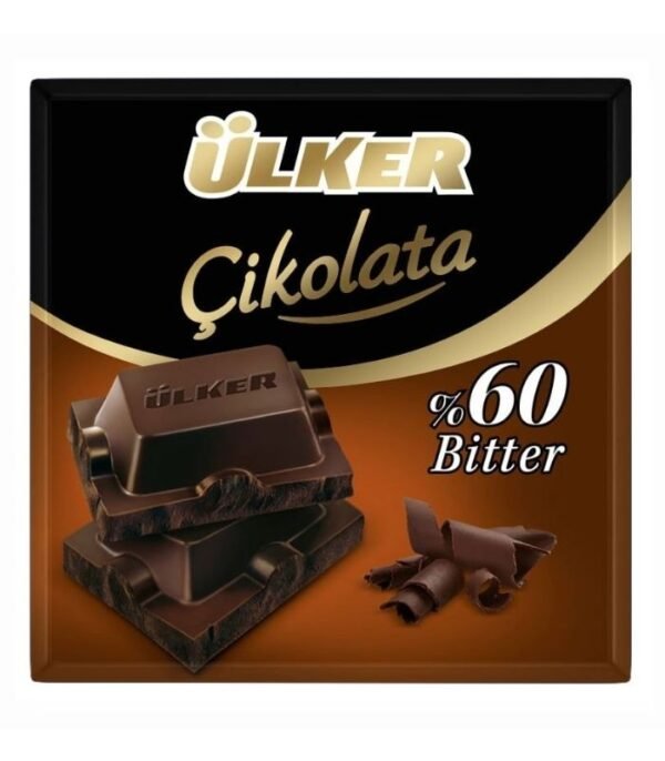 Ülker Bitter Kare Çikolata 60 G