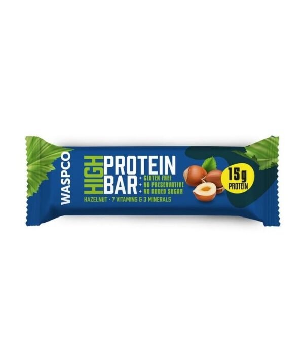 Waspco Fındıklı Yüksek Protein Bar 50g